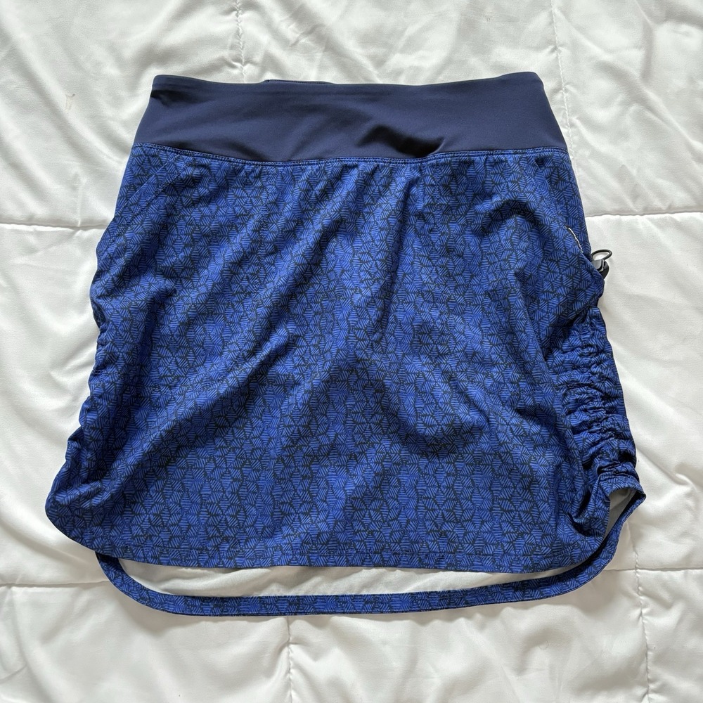 Patagonia Active Stretch Skort Skirt Womens Small Blue Outdoor Hiking Fishing